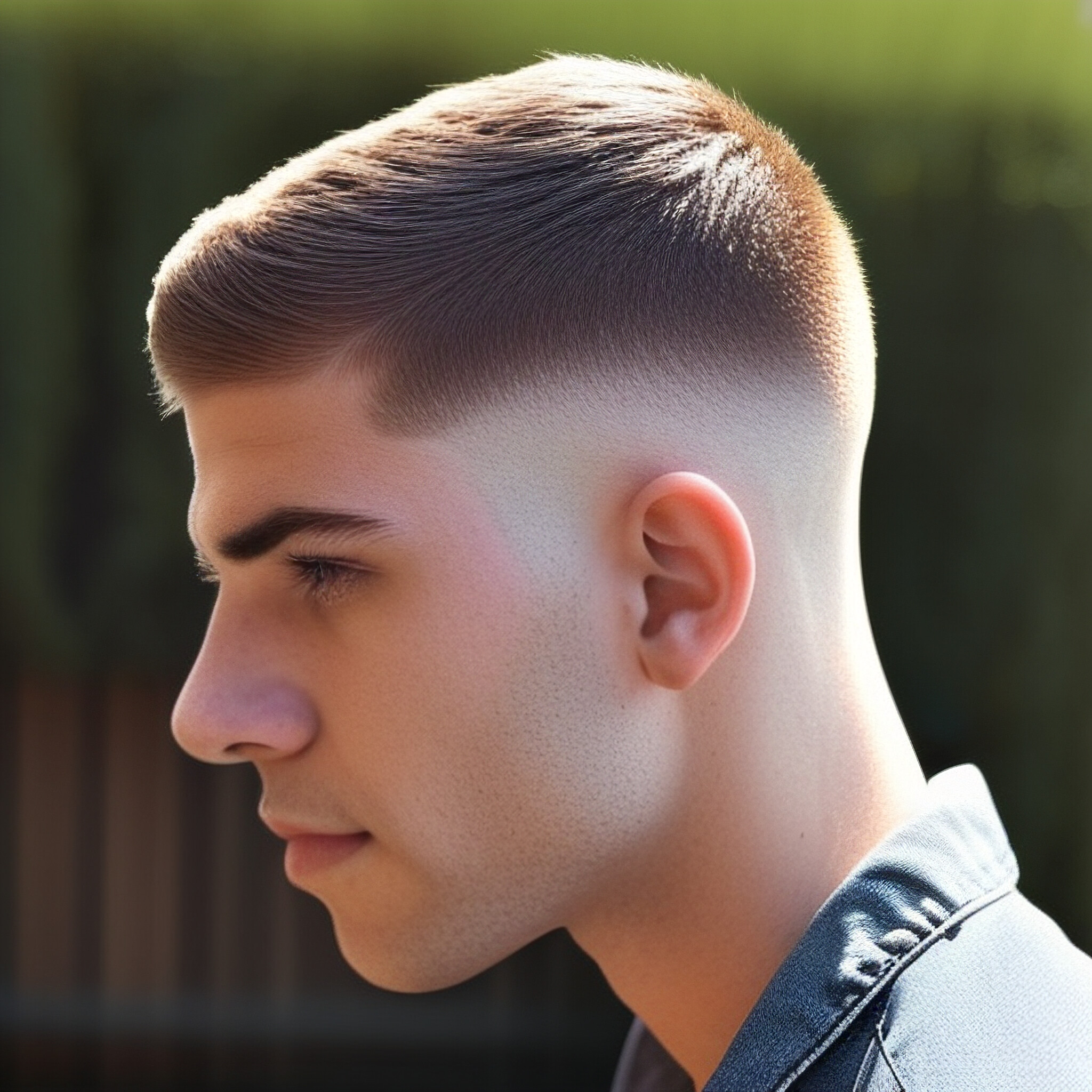 Get ready to be inspired by this stunning close-up image of a low fade haircut! With its seamless transition from short to long lengths, this hairstyle is the epitome of modern style. From the subtle texture to the clean lines, every detail of this look is carefully considered to create a truly effortless cool.
Whether you're looking for a stylish update or a low-maintenance solution, this image is sure to provide valuable insights into the world of low fade hairstyles. With its versatile nature and stunning good looks, it's no wonder why low fade hairstyles are becoming increasingly popular among men and women alike.